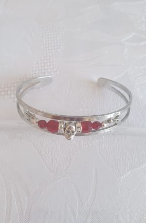 Bracelet jonc avec cristaux