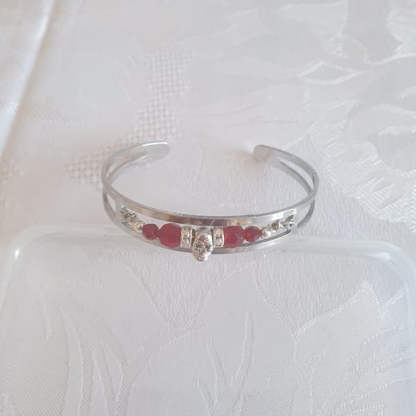 Bracelet jonc avec cristaux