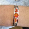 Bracelet jonc avec cristaux