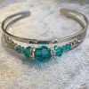 Bracelet jonc avec cristaux