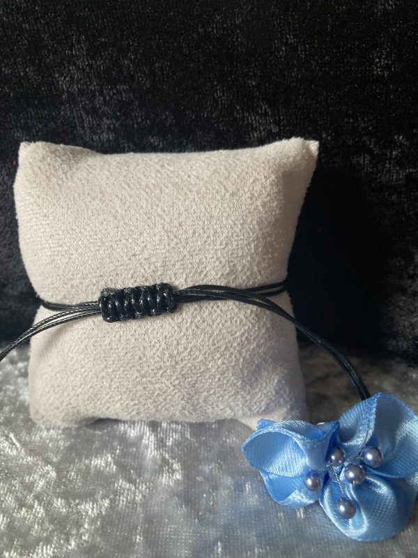 Bracelet de cristaux et coton ciré