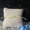 Bracelet de cristaux et coton ciré