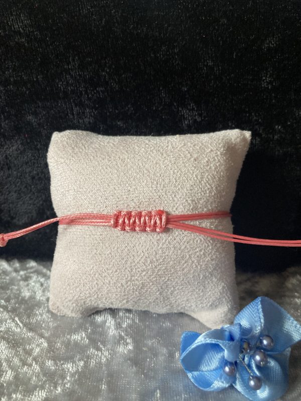 Bracelet de cristaux et coton ciré