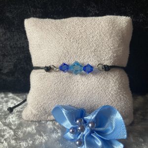 Bracelet de cristaux et coton ciré