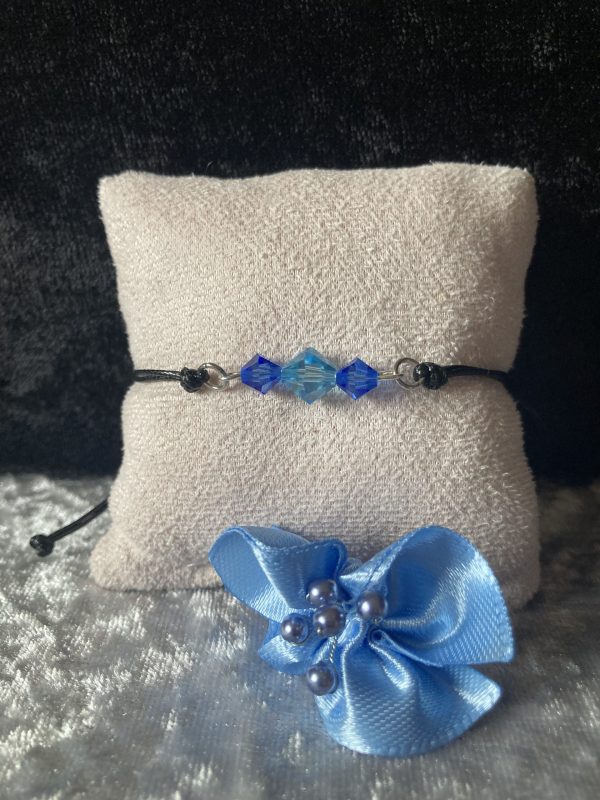 Bracelet de cristaux et coton ciré