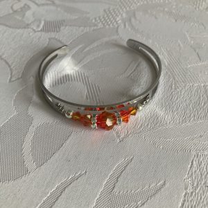 Bracelet jonc avec cristaux