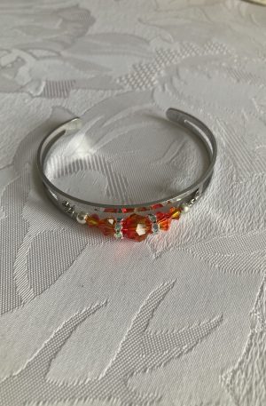 Bracelet jonc avec cristaux