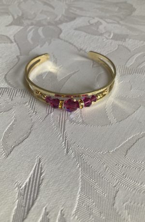 Bracelet jonc avec cristaux