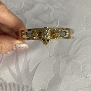 Bracelet jonc avec cristaux