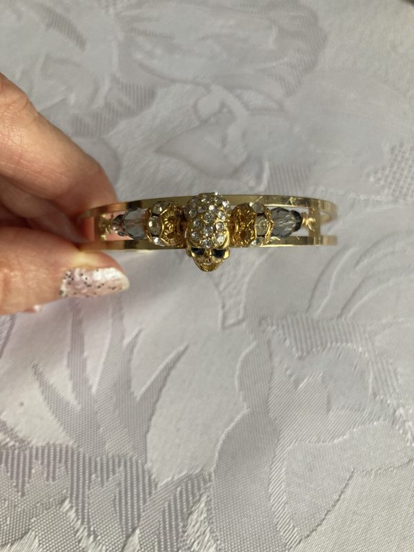 Bracelet jonc avec cristaux