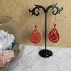 Boucles d'oreilles créoles en résine