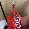 Boucles d'oreilles créoles en résine