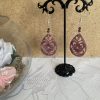 Boucles d'oreilles créoles en résine