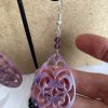 Boucles d'oreilles créoles en résine