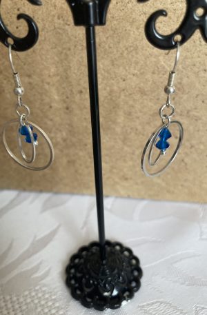 Boucles d'oreilles de cristaux