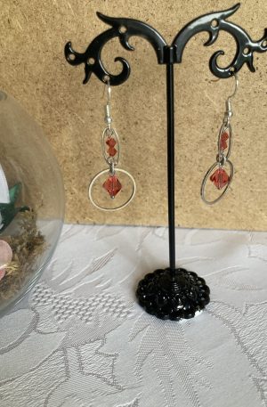 Boucles d'oreilles de cristaux
