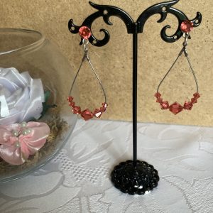 Boucles d'oreilles de cristaux