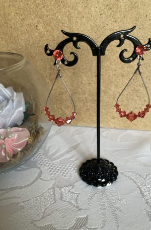 Boucles d'oreilles de cristaux