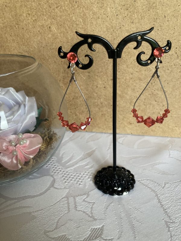 Boucles d'oreilles de cristaux
