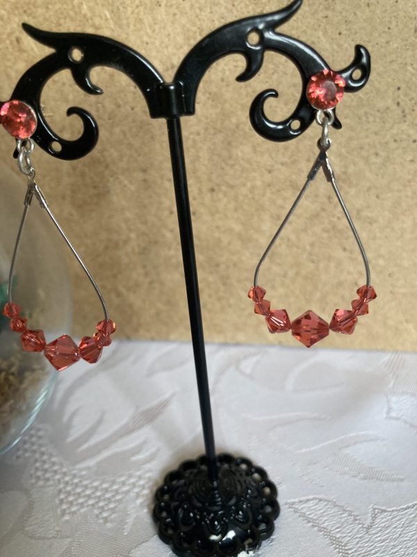 Boucles d'oreilles de cristaux
