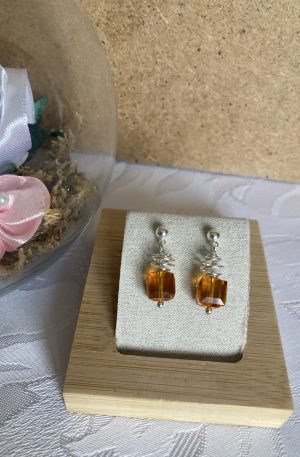 Boucles d'oreilles de cristaux