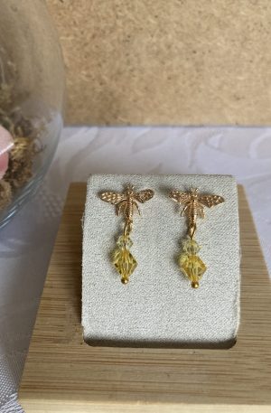 Boucles d'oreilles de cristaux