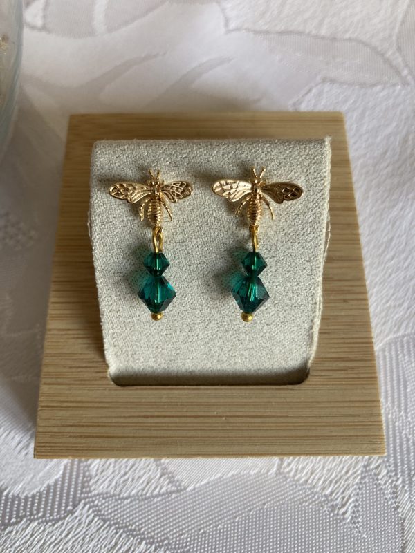 Boucles d'oreilles de cristaux