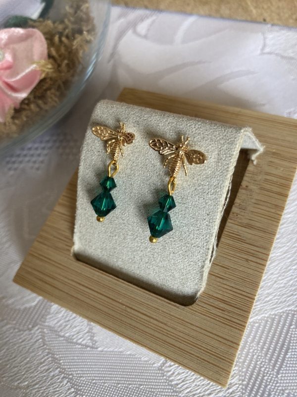 Boucles d'oreilles de cristaux