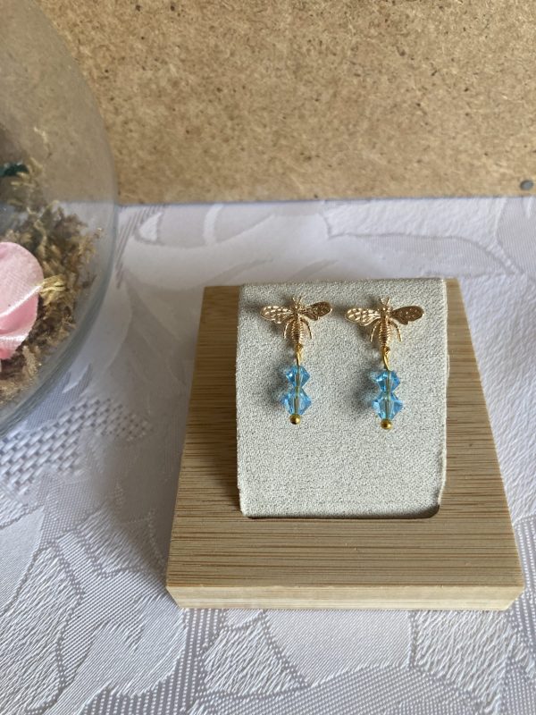 Boucles d'oreilles de cristaux