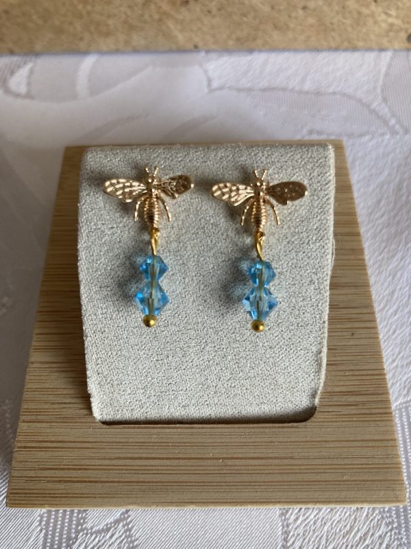 Boucles d'oreilles de cristaux