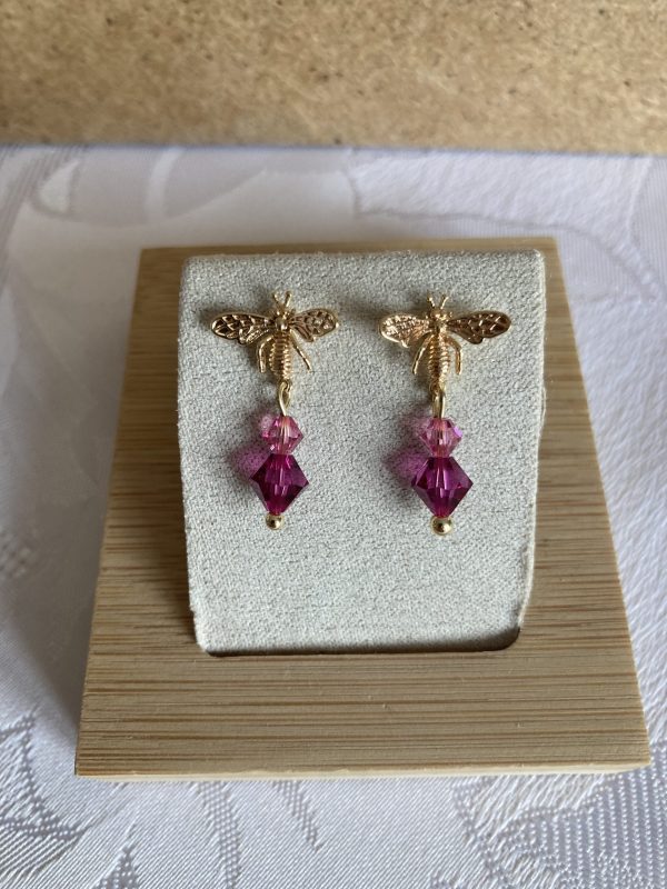Boucles d'oreilles de cristaux