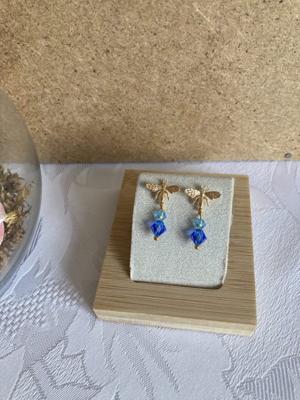 Boucles d'oreilles de cristaux