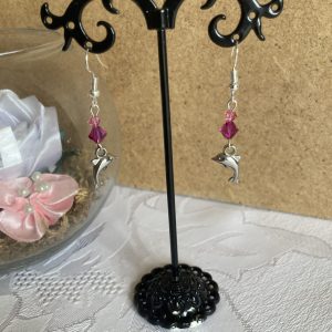 Boucles d'oreilles de cristaux