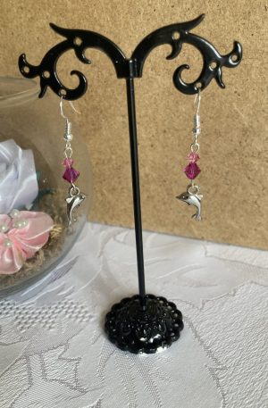 Boucles d'oreilles de cristaux