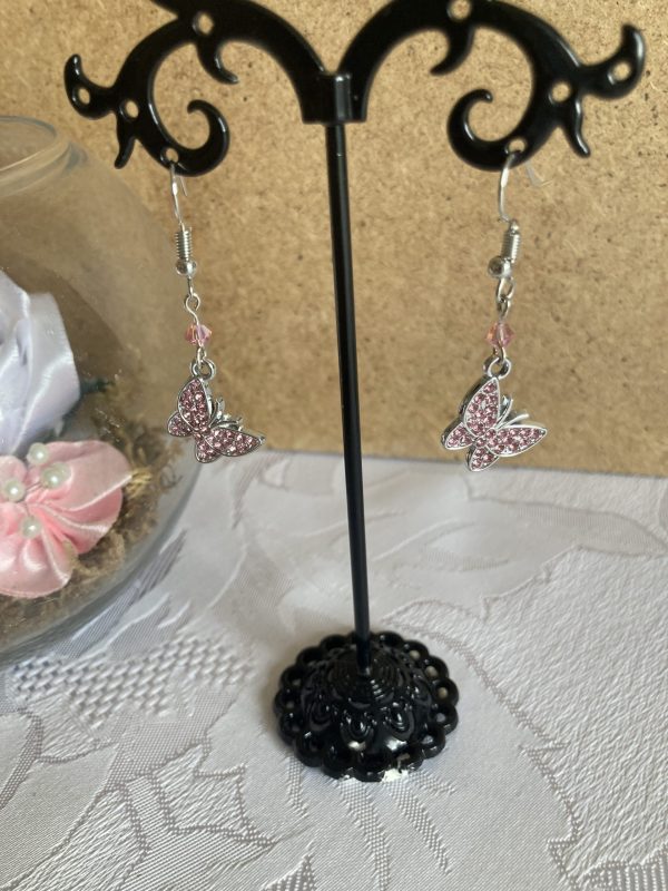 Boucles d'oreilles de cristaux