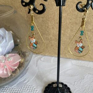 Boucles d'oreilles de cristaux
