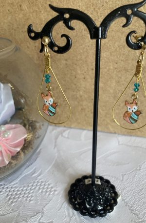 Boucles d'oreilles de cristaux