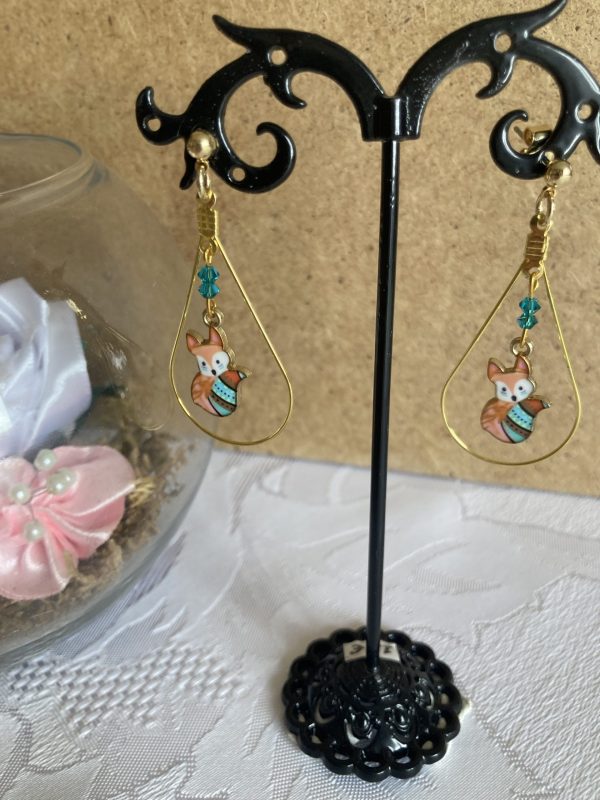 Boucles d'oreilles de cristaux