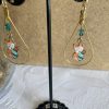 Boucles d'oreilles de cristaux