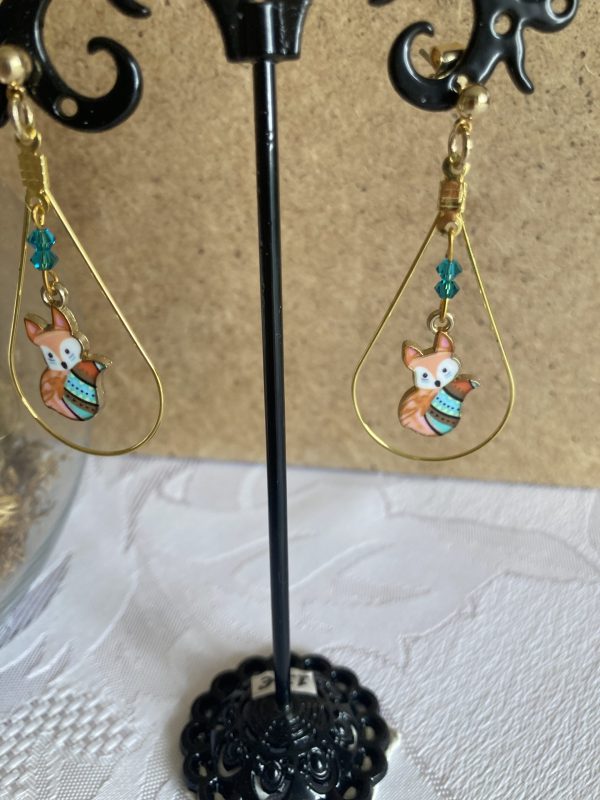 Boucles d'oreilles de cristaux