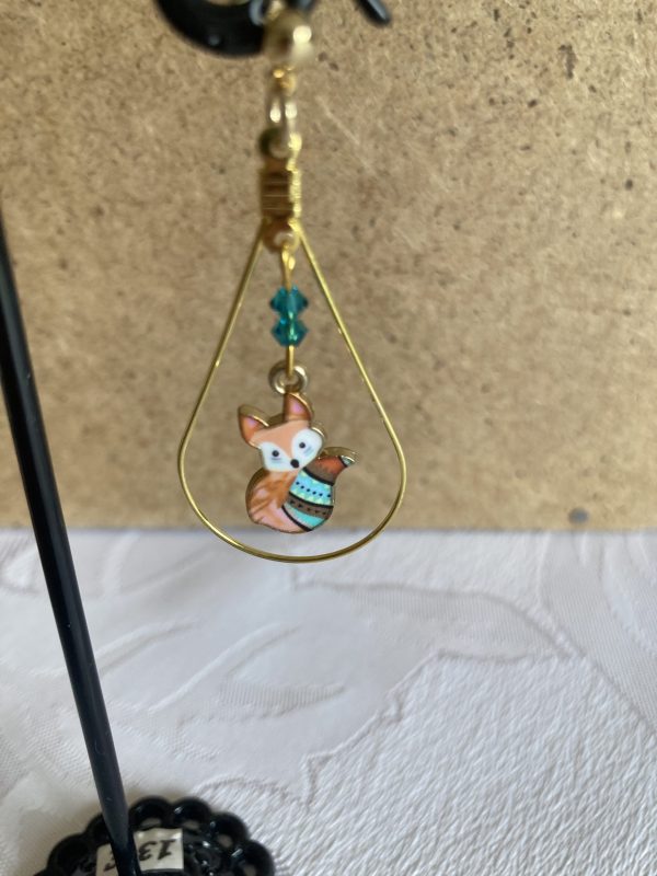 Boucles d'oreilles de cristaux