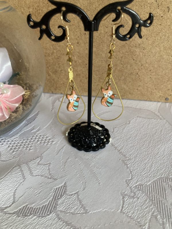 Boucles d'oreilles de cristaux