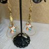 Boucles d'oreilles de cristaux