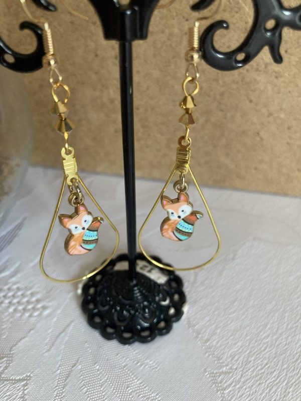 Boucles d'oreilles de cristaux