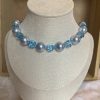 Parure en perles de pur cristal et cristal nacré