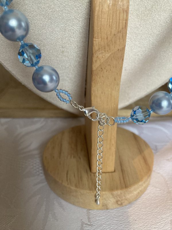 Parure en perles de pur cristal et cristal nacré