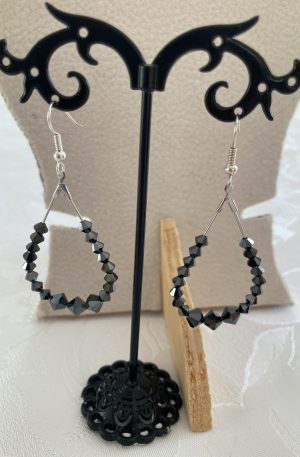 Boucles d'oreilles de cristaux