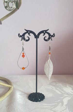 Boucles d'oreilles de cristaux