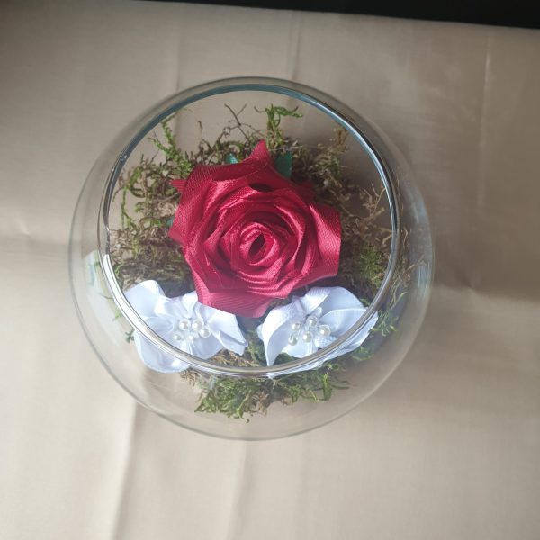 Fleurs en satin